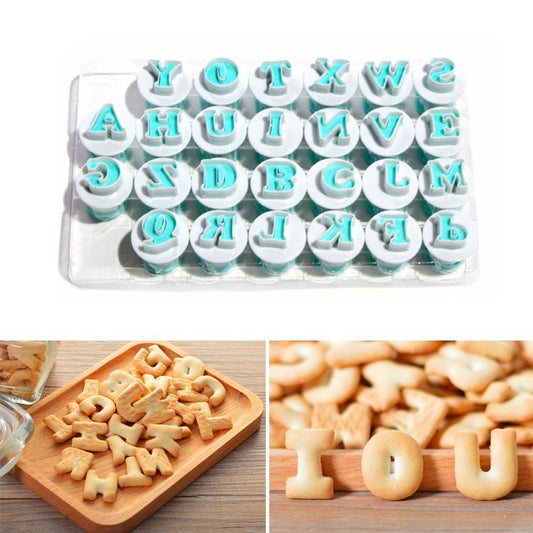 Set Cetakan Kue Biskuit Angka Huruf Cookies Cutter Dekorasi