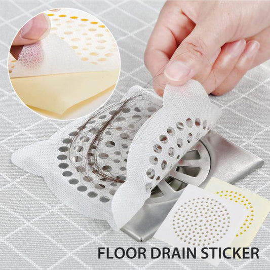 Disposable Floor Drain Sticker 15 pcs Saringan Saluran Air Anti Buntu Kamar Mandi