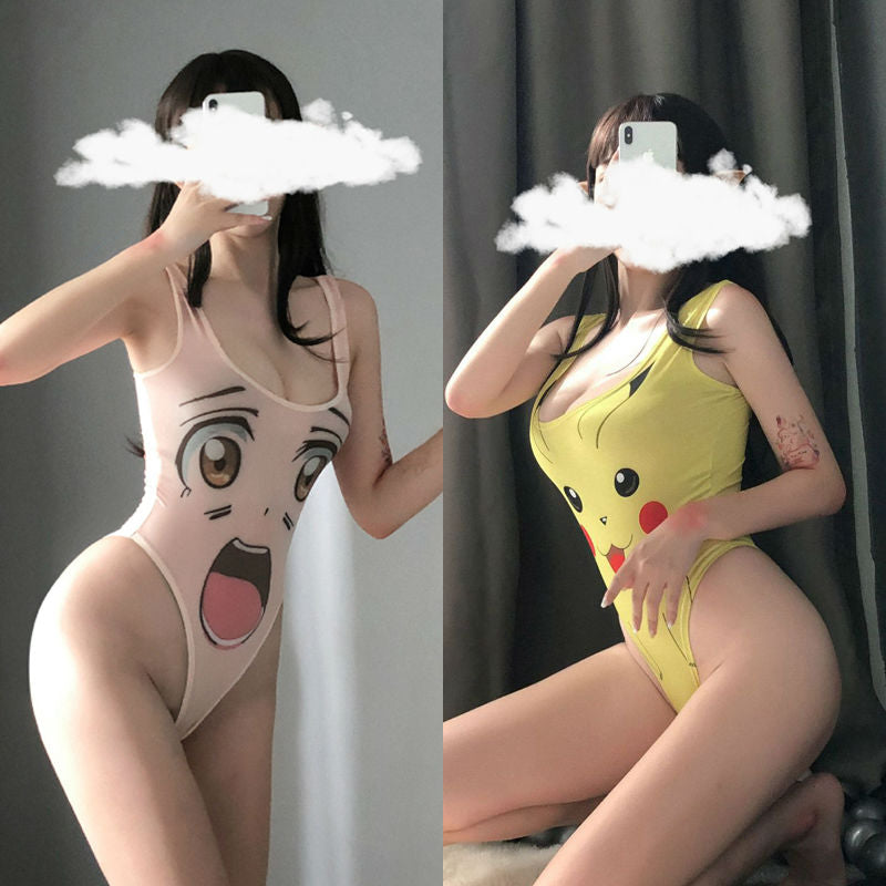 Lingerie Teddy Cartoon Face UD0986