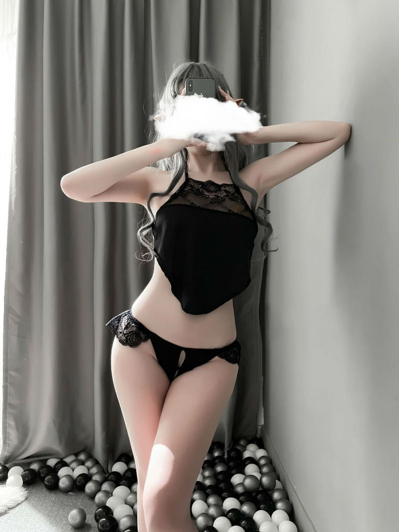 Lingerie Camisole Lace Top Halter Neck UL0981