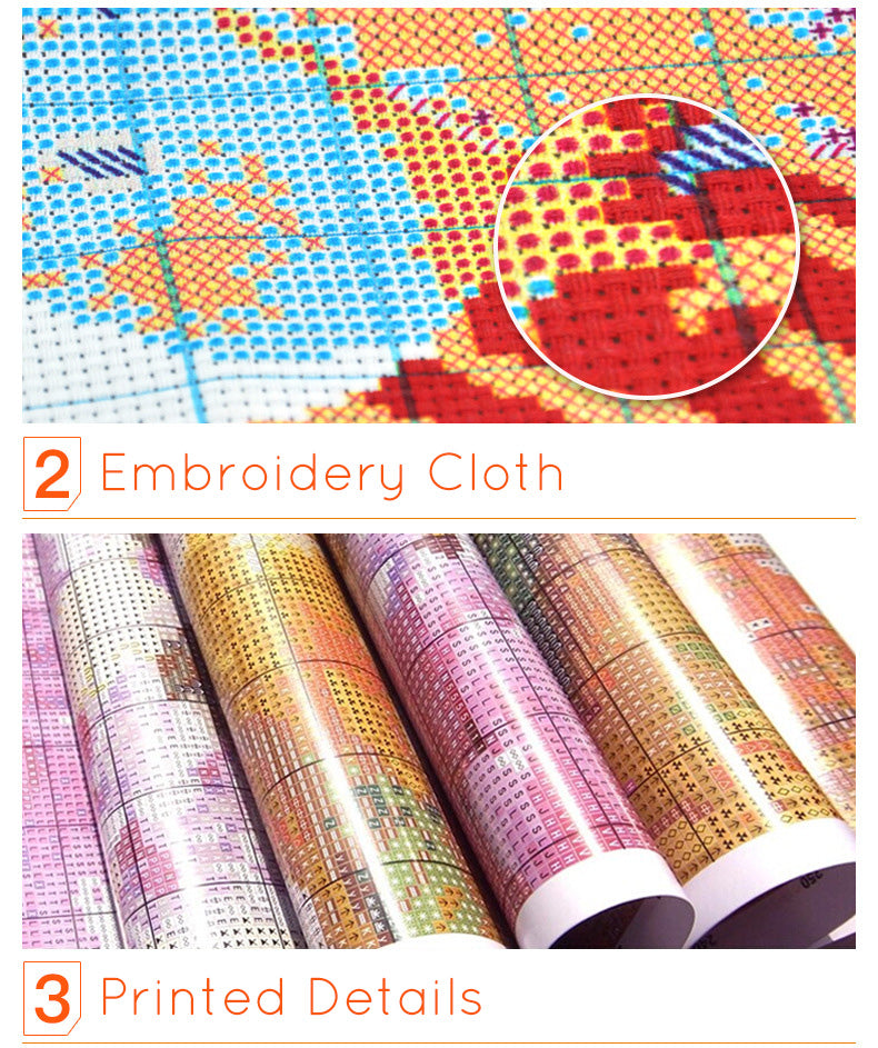 DIY Craft Sulam Kristik Strimin Cross Stitch Sodastitch Seri B