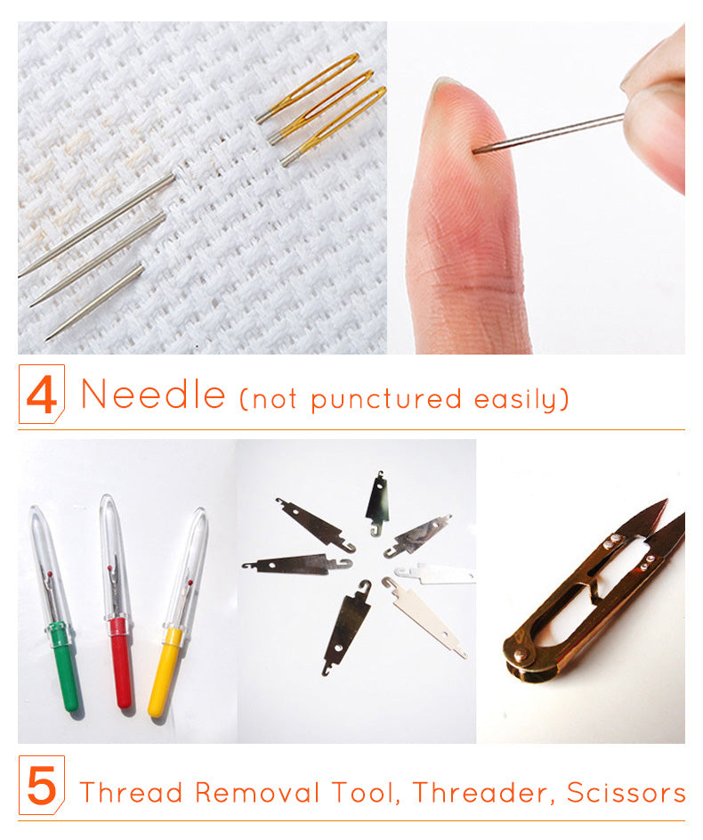 DIY Craft Sulam Kristik Strimin Cross Stitch Sodastitch Seri A