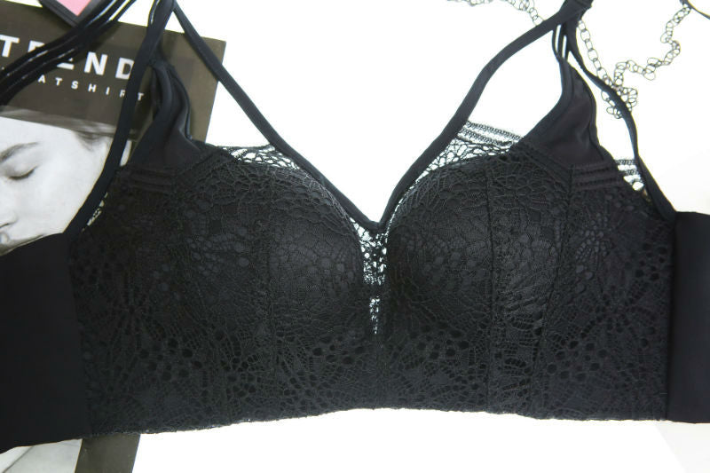 Bra Set Lace Triple Strings