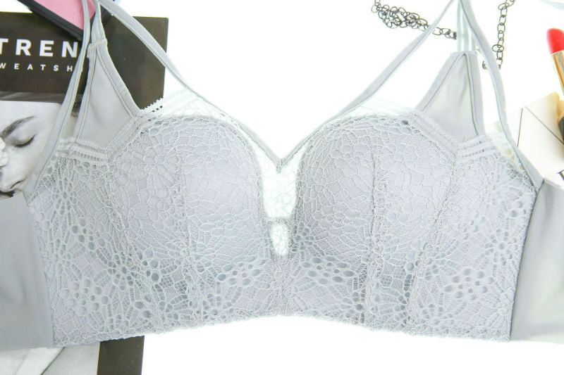 Bra Set Lace Triple Strings