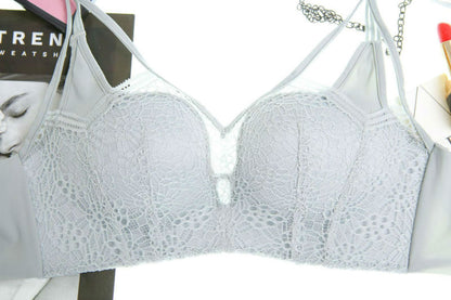 Bra Set Lace Triple Strings