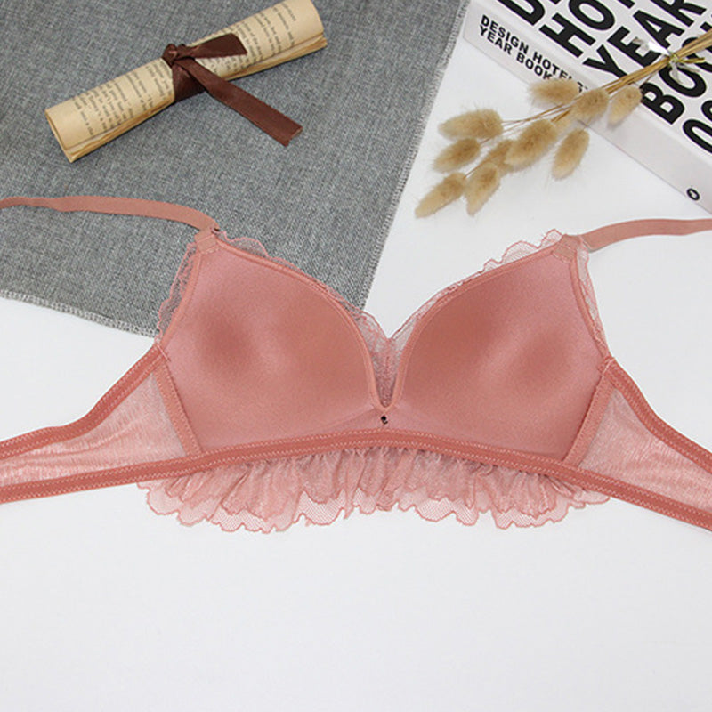 Bra Set Lace Lower Bowknot