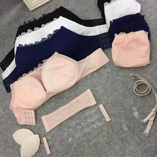 Bra Set Lace X Back