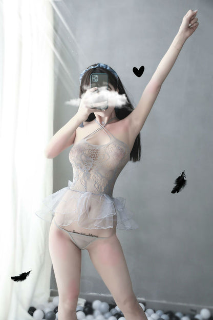 Lingerie Bodystocking Layered Skirt ZU2009