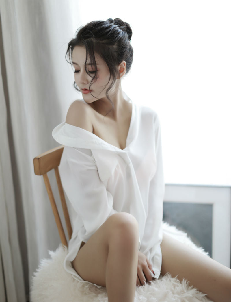 Lingerie Robe Long Sleeves Tailed ZU9024