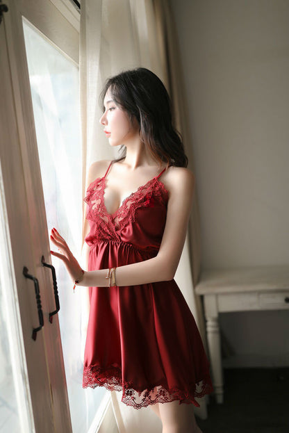 Lingerie Babydoll Lace Top and Hem ZU9070