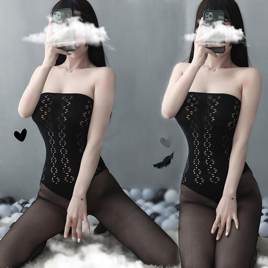 Lingerie Bodystocking Long Pants Strapless ZUW921