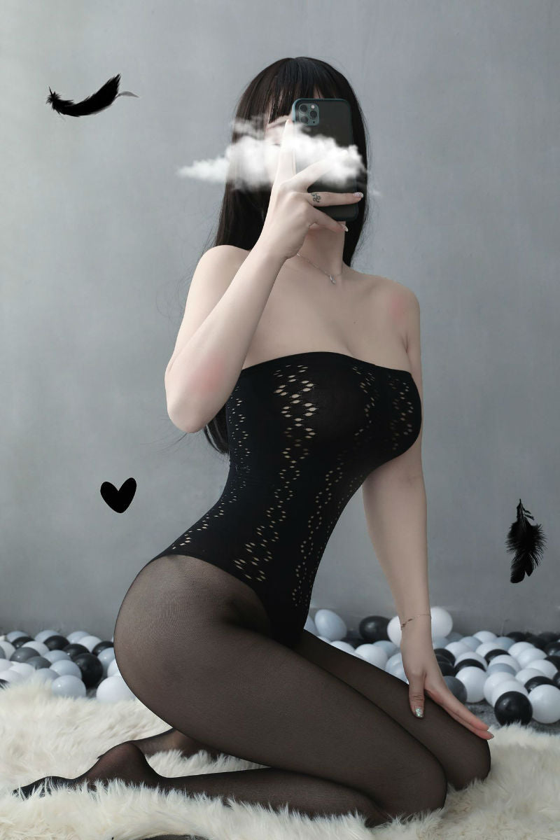 Lingerie Bodystocking Long Pants Strapless ZUW921