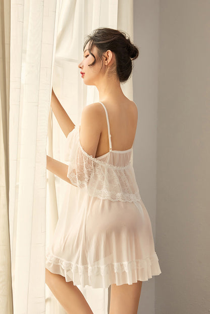 Lingerie Babydoll Lace Upper Wings ZUW952