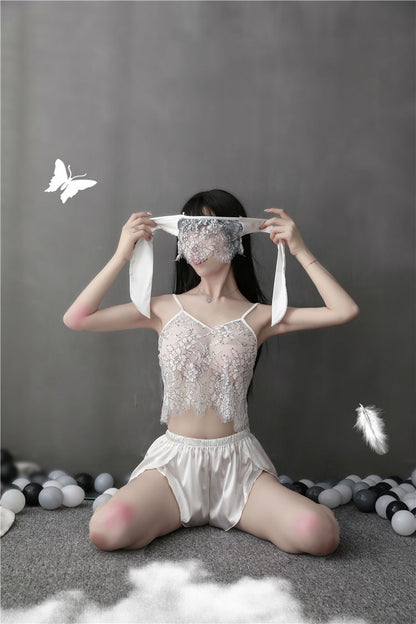 Lingerie Two Pieces Top Lace and Pants